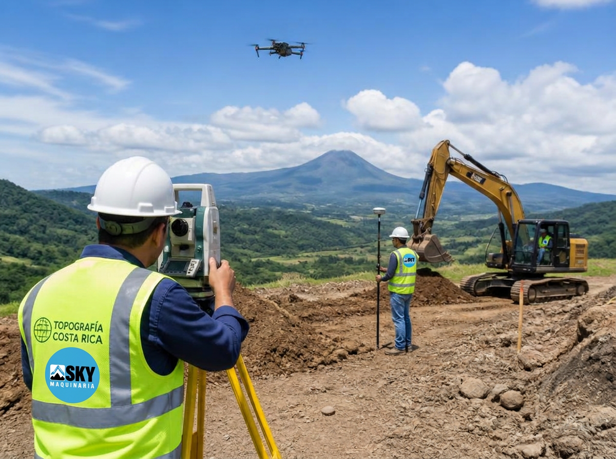 Topografía profesional para movimientos de tierra en Costa Rica